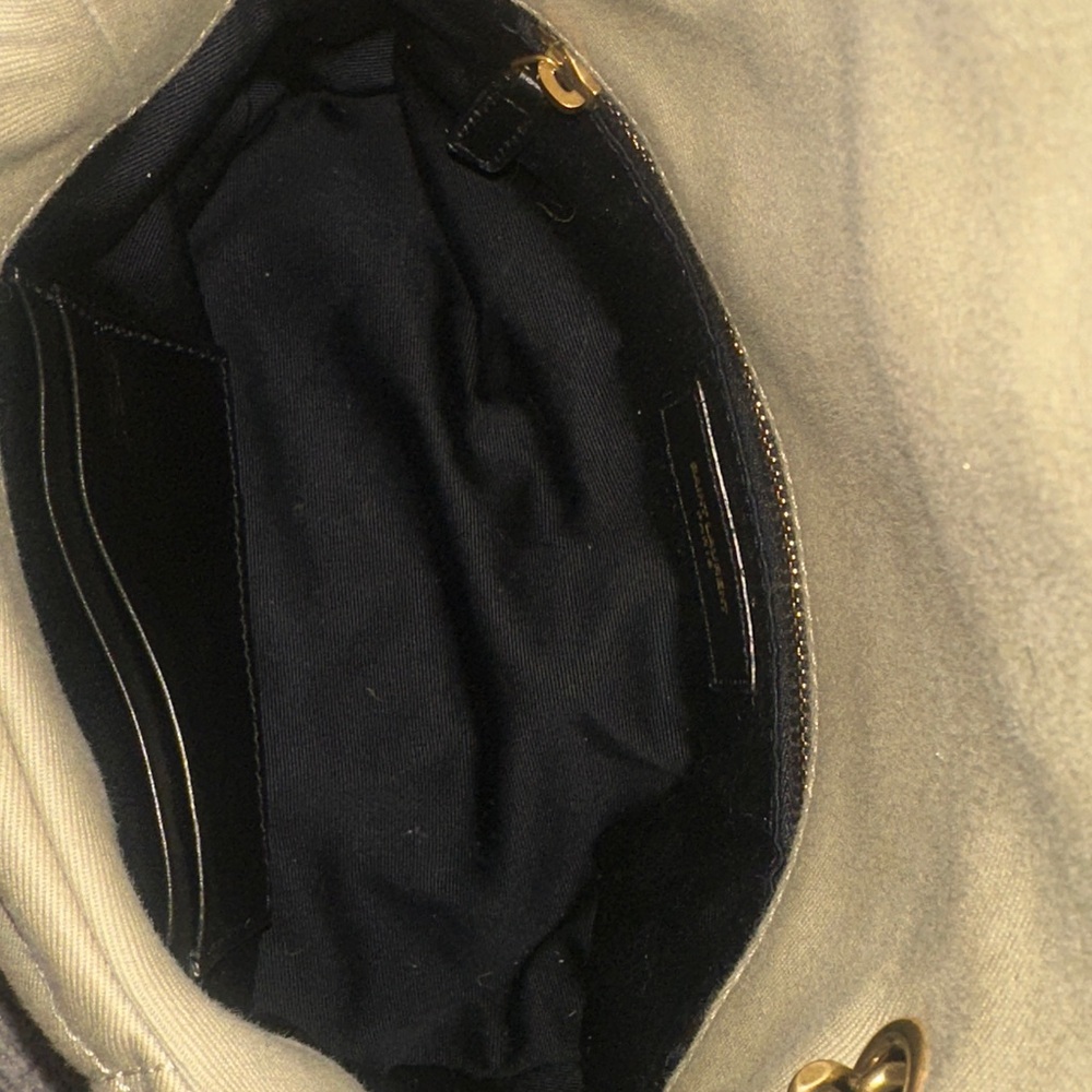 Saint Laurent Gold Chain Beige Quilted Bag✨COA included - Picture 9 of 10